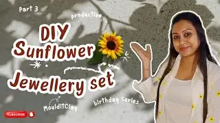 🌻How To Make Mouldit Clay jewellery|Birthday Series PART 3#birthdayseries #handmadejewellery#diy