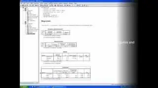 SPSS Video 9 - Multiple Regression