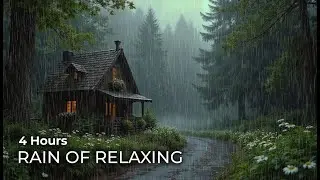 4 HOURS of Gentle Rain Sounds | Sleeping in a Misty Forest 🌙 Ideal for Sleep, Focus, and Relaxation