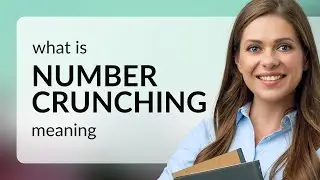 Number crunching | NUMBER CRUNCHING meaning