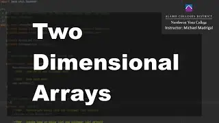 Java 2 Online, [8.04] Two Dimensional Arrays