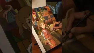 Spirited away painting process#art #shorts #ghibli