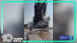 Geyser explosion frightens guests at Yellowstone National Park