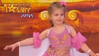 Little sisters dancing oriental dance on Ukraine's Got Talent.