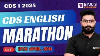 CDS I 2024 | Complete English Syllabus | CDS English Marathon | CDS English 2024