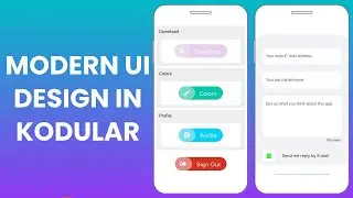 Modern UI Button Designs in #Kodular