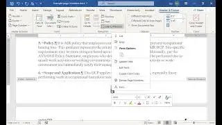 How to add page numbers using styles in MS Word