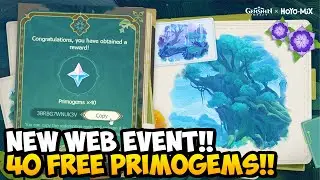 40 FREE PRIMOGEMS!! New Web Event Songs of the Forest Genshin Impact