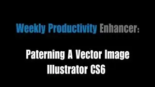 Paterning A Vector Image   Illustrator CS6
