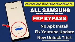 SAMSUNG A02/A03/A10/A20/A30/A50/A70 FRP Bypass - GMAIL ACCOUNT REMOVE FRP UNLOCK | ANDROID 11/12 🔥