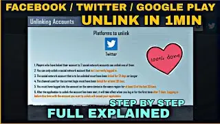 how to unlink bgmi from facebook / how to unlink pubg from Twitter + Google Play + Full details