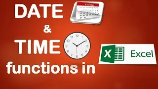 Date and Time functions in Excel || Ms Excel
