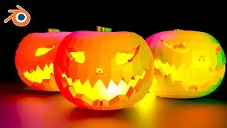 How to make Pumpkins in Blender (Blender Tutorial)