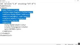 Tree structure in xml