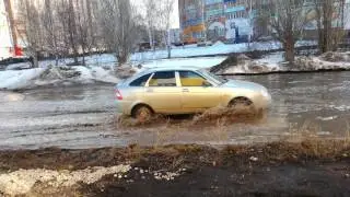 Море в г.Стерлитамак паводок 2017г перекресток Гоголя и Полевая