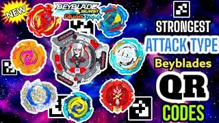 Unlock the Power! ALL the Strongest ATTACK Type Beyblade QR Codes | Beyblade Burst App