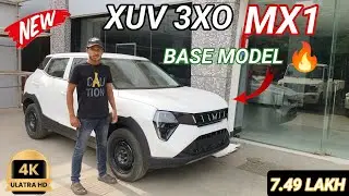 2024 Mahindra XUV 3xo ✅ MX1 Base model finally here 😍 better' than creta ₹7.49 lakh