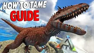 ARK: Carcharodontosaurus | How To Tame on 1x TAMING | GUIDE