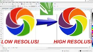 CARA Merubah LOGO PECAH Menjadi VECTOR DI Corel Draw - Tutorial Corel Draw