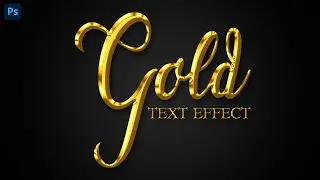 Gold Text Effect in Photoshop Tutorials For Beginner's
