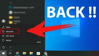 Get The Hibernate Button Back In Windows 10 | Fixy Fix
