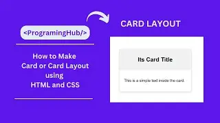 Create a Responsive Card Layout using HTML, CSS