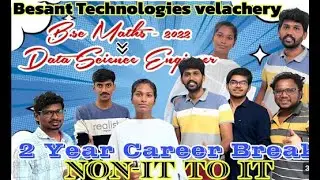 B.sc(maths) to Data Science Engineer|2 Years career break|Best software institute in chennai