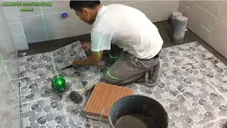 How To Building A Bathroom Floor Made Of Ceramic Tiles - Building A Tiles Ceramic Toilet Properly