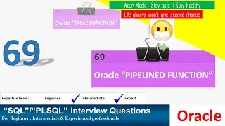 Oracle PL SQL interview question | ORACLE PIPELINED TABLE FUNCTION | ORACLE TABLE FUNCTION