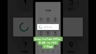 zong youtube offer 7 days!zong youtube 7 days package code#code #youtube #youtubeshorts