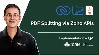 PDF Splitting via Zoho APIs