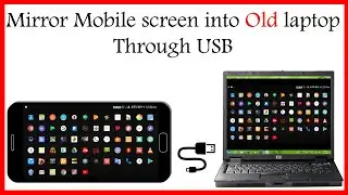 How to mirror mobile screen into old laptop (hindi main)