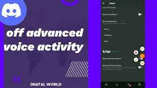 How To Turn Off Advanced voice Activity On Discord App 2023