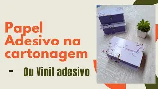 Papel adesivo na cartonagem