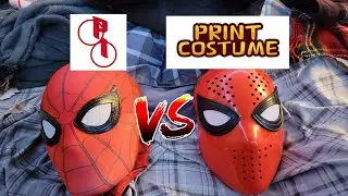 Spider-Man Faceshell Comparison + Review! (Peter Parker Industries vs PrintCostumes)