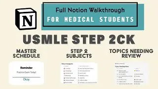 CRUSH the USMLE Step 2 With Notion (Free Template)