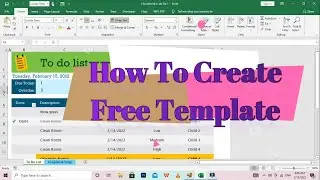 How To Create An Excel Template