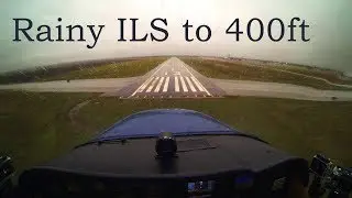 Full IFR Flight - ILS to 400ft, Rain, Solid IMC