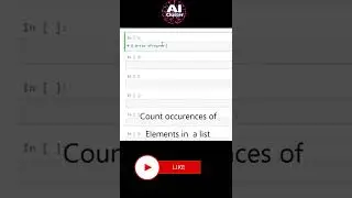 How to Count Occurrences of an Element in a list in Python? List Operations in Python│Program Demo