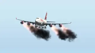 Plane Suddenly Catches Fire Right After Take Off