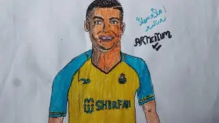 how to draw CR.Ronaldo sketch art  ❤😍#artyoutuber #ronaldo#drawing #stepbystep