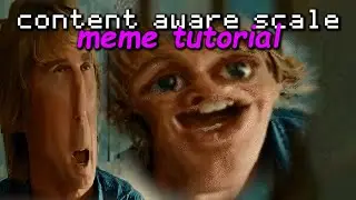 animated content aware scale tutorial (aka the funny squishy wobbly meme face effect)