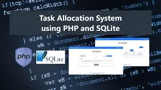 Simple Task Allocation System using PHP and SQLite DEMO