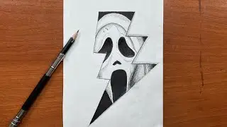 How to draw Ghostface step-by-step | Scream