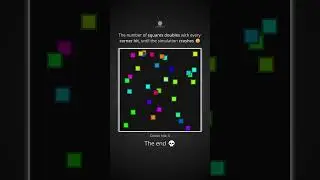 Exponential growth visualised by squares 😯