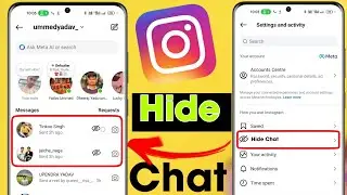 instagram chat hide kaise kare | How to hide instagram chat in hindi