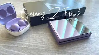 Samsung Galaxy Z Flip 3 Lavender + Galaxy Buds 2 Unboxing 💜