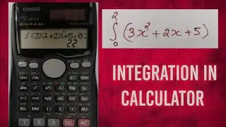 How to do integration on calculator fx-991ms #integration