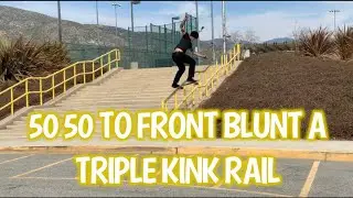 50 50 TO FRONT BLUNT A TRIPLE KINK RAIL : DAKOTA SERVOLD