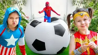 Five Kids Superhero Family + more Childrens Songs and Videos